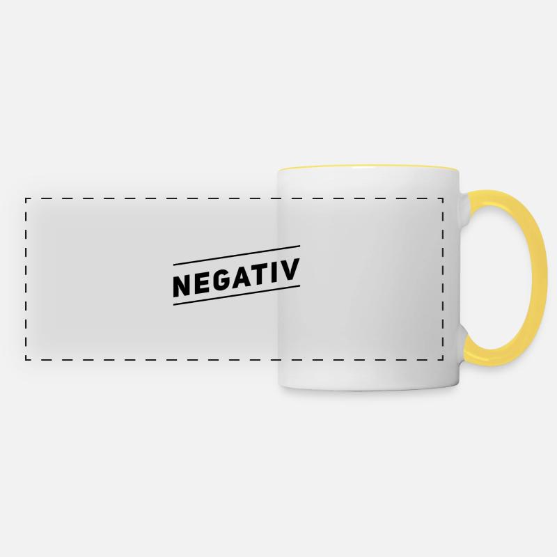 negative - Panoramic Mug - white/yellow