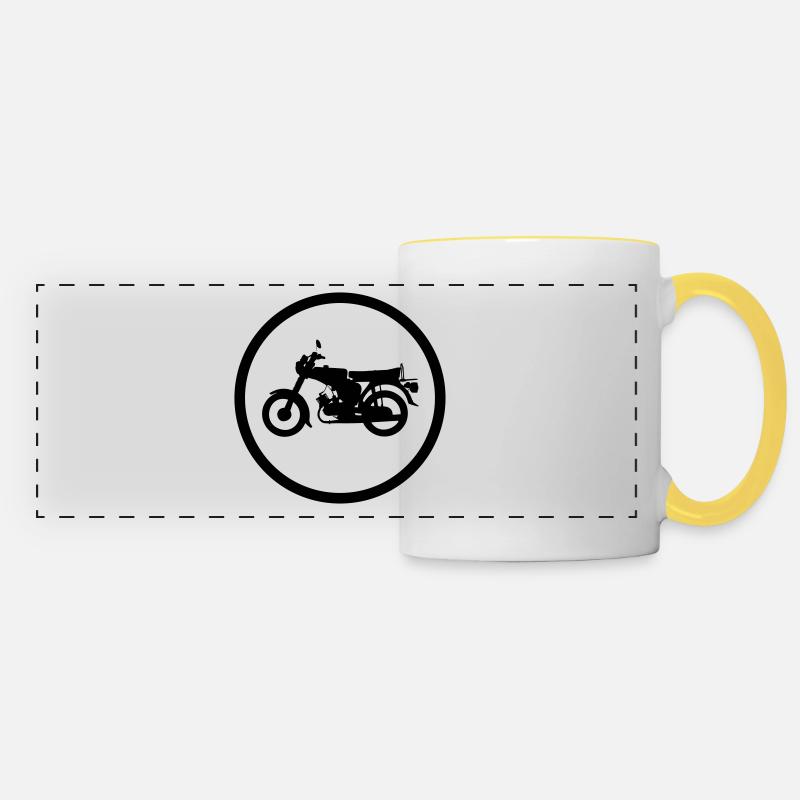 Simosn S51 - Mug panoramique contrasté et blanc - blanc/jaune