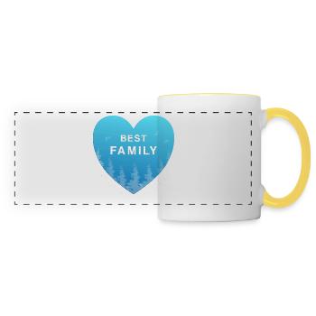 Best Family - Panoramic Mug - white/yellow - Front