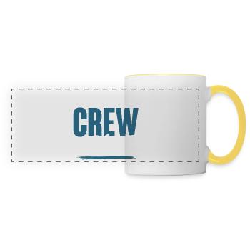 Équipage de moto - Mug panoramique contrasté et blanc - blanc/jaune - Devant
