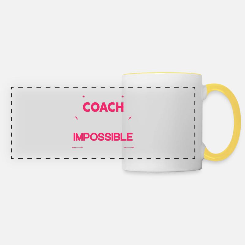 Super Coach - Mug panoramique contrasté et blanc - blanc/jaune