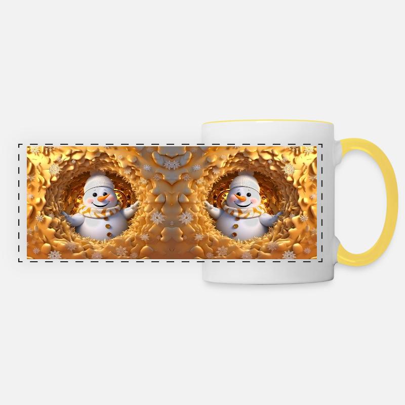 Design 10 MUG 11 OZ - Panoramic Mug - white/yellow