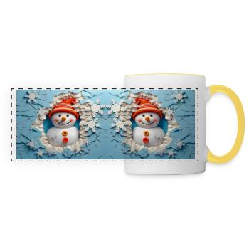 Design 7 MUG 11 OZ - Panoramatasse - Weiß/Gelb - Vorne