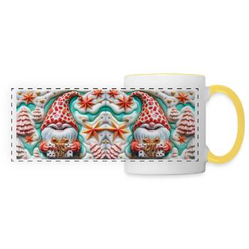 Design 13 MUG 11 OZ - Panoramatasse - Weiß/Gelb - Vorne