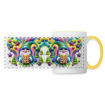Design 16 MUG 11 OZ - Panoramatasse - Weiß/Gelb - Vorne