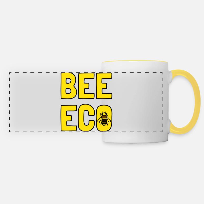 Bee Eco Bee Yellow Pollen - Panoramic Mug - white/yellow