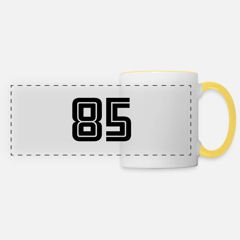 85 - Panoramic Mug - white/yellow