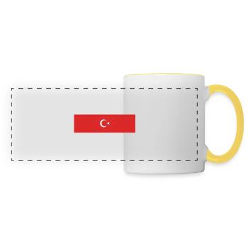 Türkiye - Türkei - Turkey - Ay Yildiz - Panoramatasse - Weiß/Gelb - Vorne