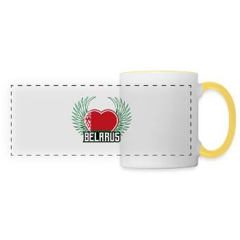 Belarus - Panoramic Mug - white/yellow - Front