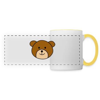 Cute bear - Panoramatasse - Weiß/Gelb - Vorne