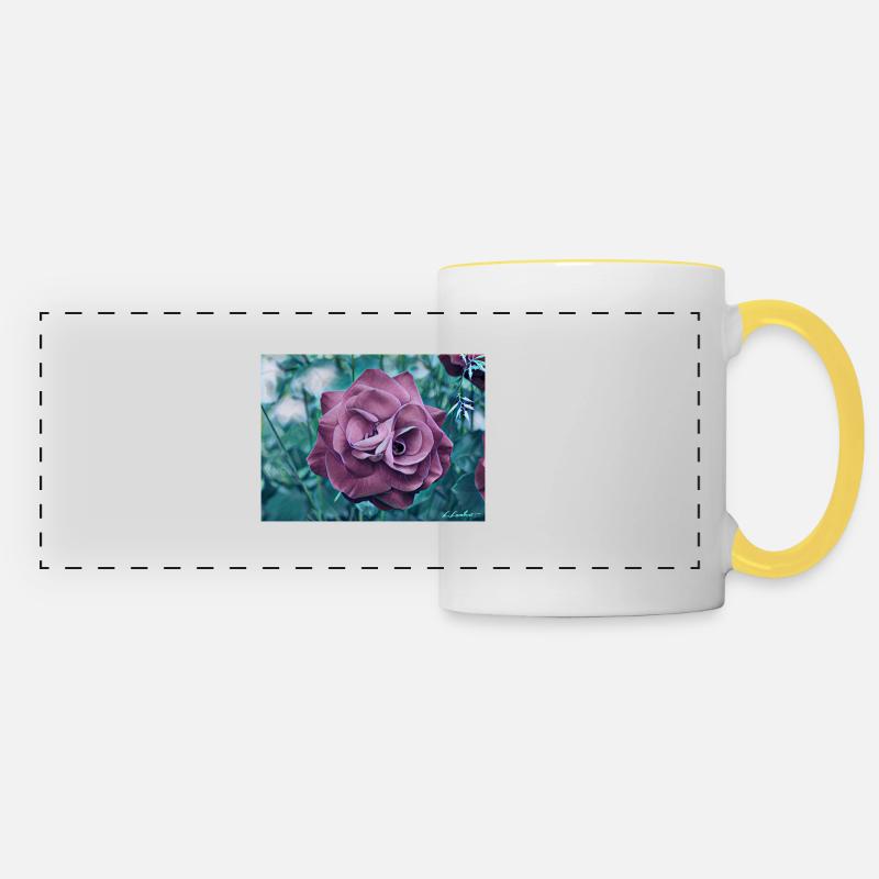 Rose - Panoramic Mug - white/yellow