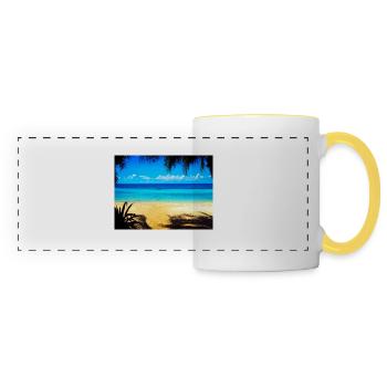 PARADIES STRAND - Panoramatasse - Weiß/Gelb - Vorne