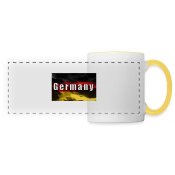 Allemagne _ 01 - Mug panoramique contrasté et blanc - blanc/jaune - Devant