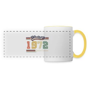 Tolles Geburtstagsgeschenk 1972 seit 1972 kam - Panoramatasse - Weiß/Gelb - Vorne
