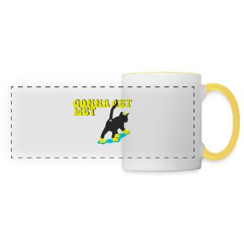 Let's get wet - Panoramic Mug - white/yellow - Front