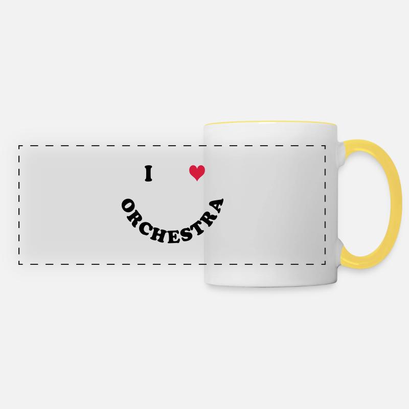 Orchestra - Panoramic Mug - white/yellow