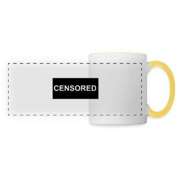 censored - Panoramic Mug - white/yellow - Front