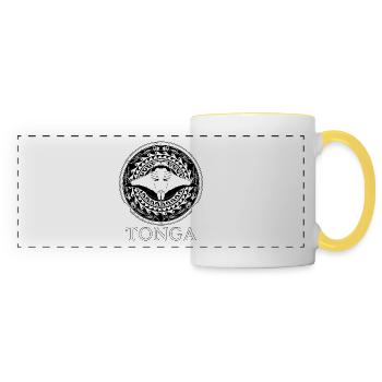 Tonga Manta Rays - Panoramic Mug - white/yellow - Front