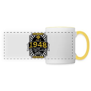 1948 JULY - Panoramic Mug - white/yellow - Front