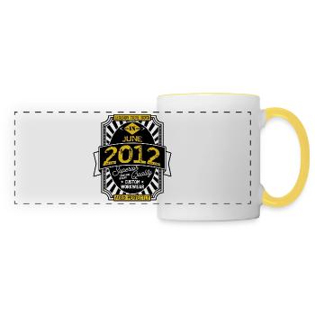 2012 JUNE - Panoramic Mug - white/yellow - Front