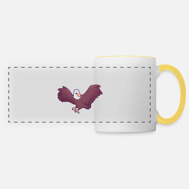 Eagle - Panoramic Mug - white/yellow