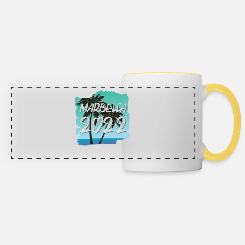 Marbella 2022 - Panoramatasse - Weiß/Gelb