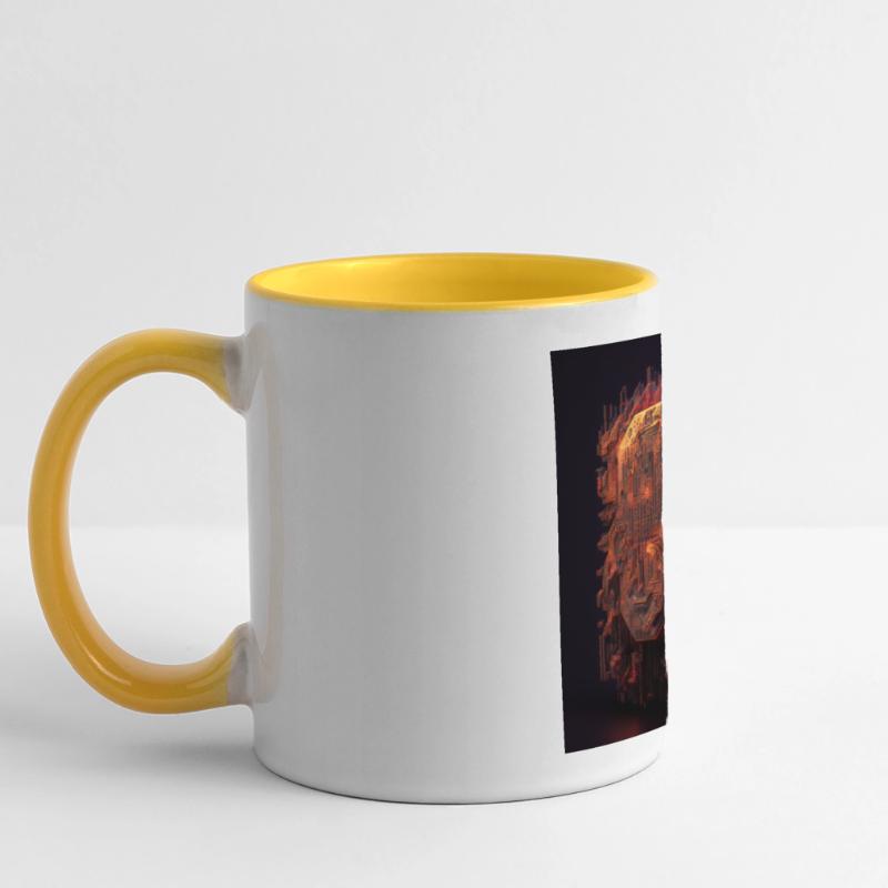 Computer pattern, patterned, abstrackt, nerd, Si-Fi Panoramic Mug