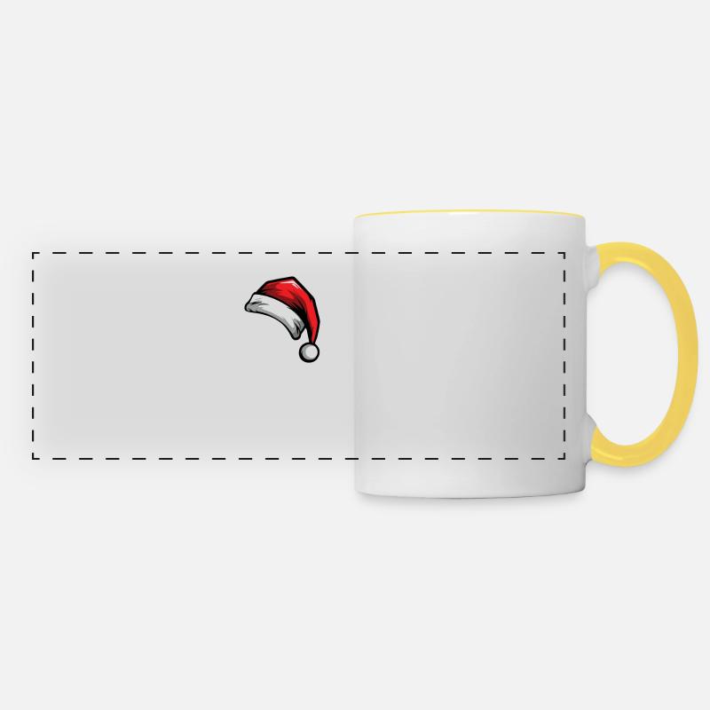 70 Number Christmas - Panoramic Mug - white/yellow