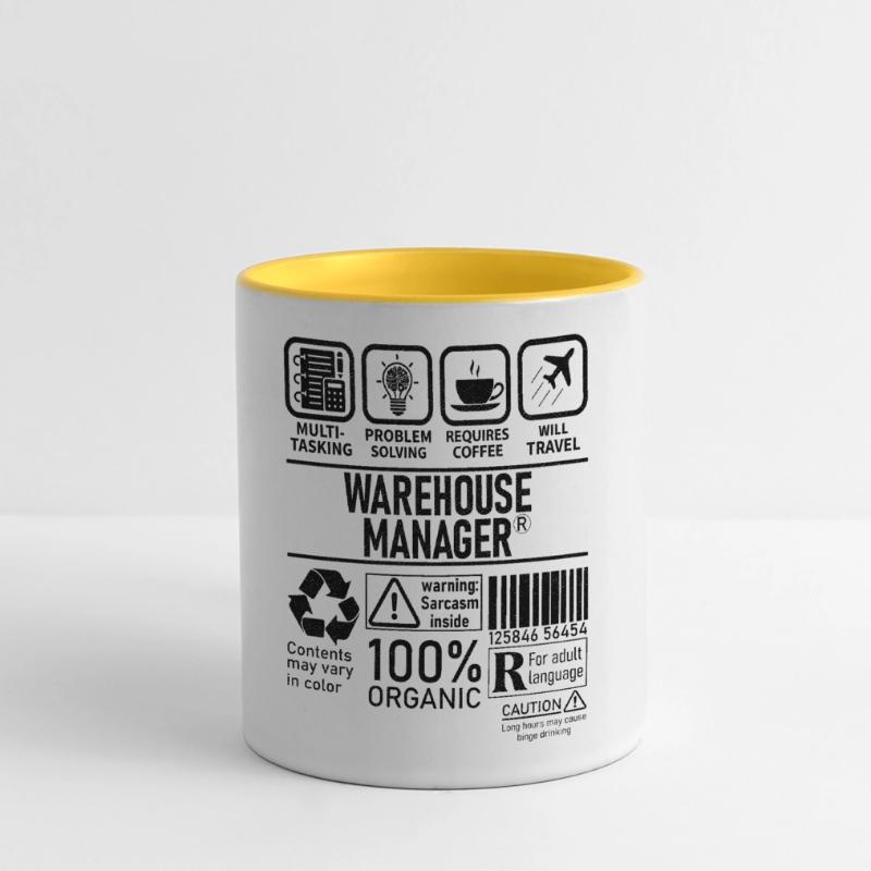 Warehouse Manager multi tasking problem solving Panoramic Mug