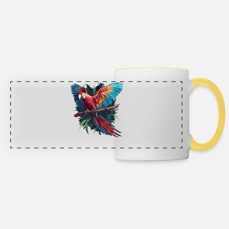 Macaw's Era - Panoramic Mug - white/yellow