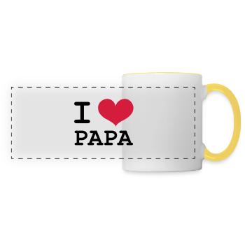 I Love Dad! - Panoramic Mug - white/yellow - Front