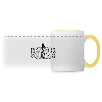 New York Colmar - Panoramic Mug - white/yellow - Front