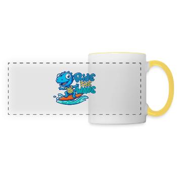 Ride The Wave - Panoramic Mug - white/yellow - Front