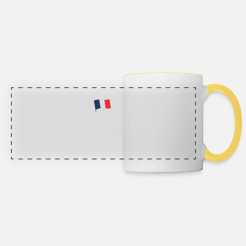 Je vous ai compris - Mug panoramique contrasté et blanc - blanc/jaune
