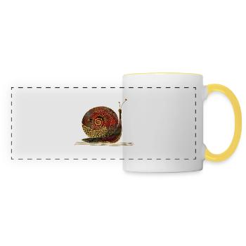 Snail - Panoramic Mug - white/yellow - Front