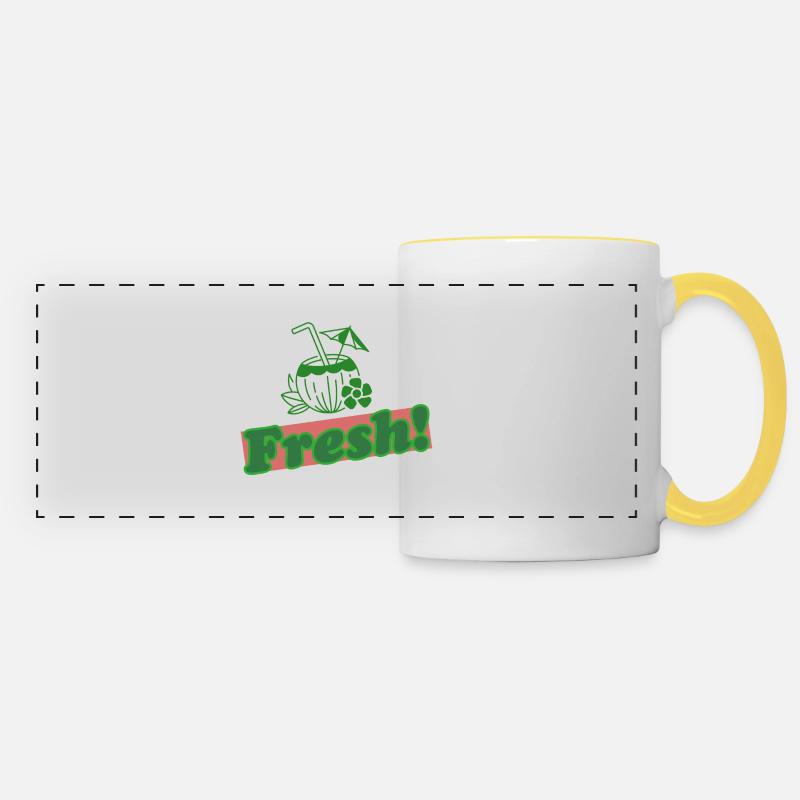 Fresh! 6.0 - Panoramic Mug - white/yellow