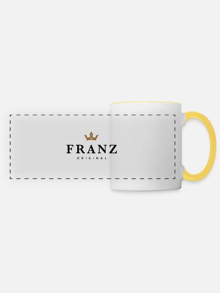 Franz - Panoramatasse - Weiß/Gelb
