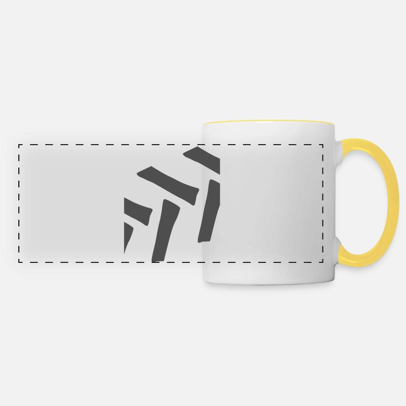 profil Executor - Mug panoramique contrasté et blanc - blanc/jaune