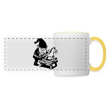 Rocking Horse Imp - Panoramic Mug - white/yellow - Front