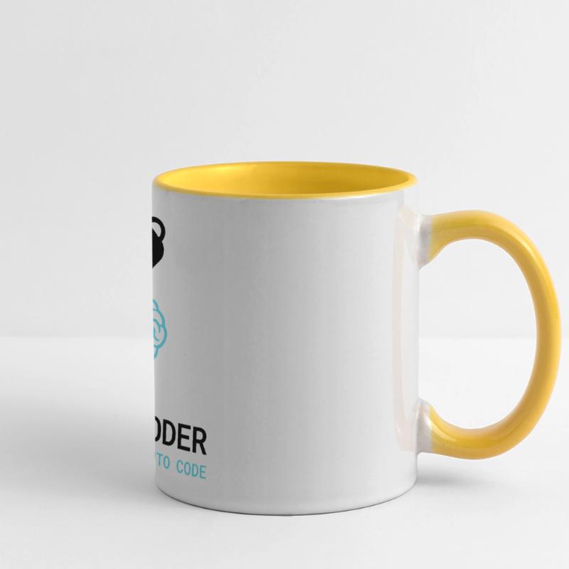 Coder T-Shirt: Coffee into Code – Nerdy Programmie Panoramic Mug