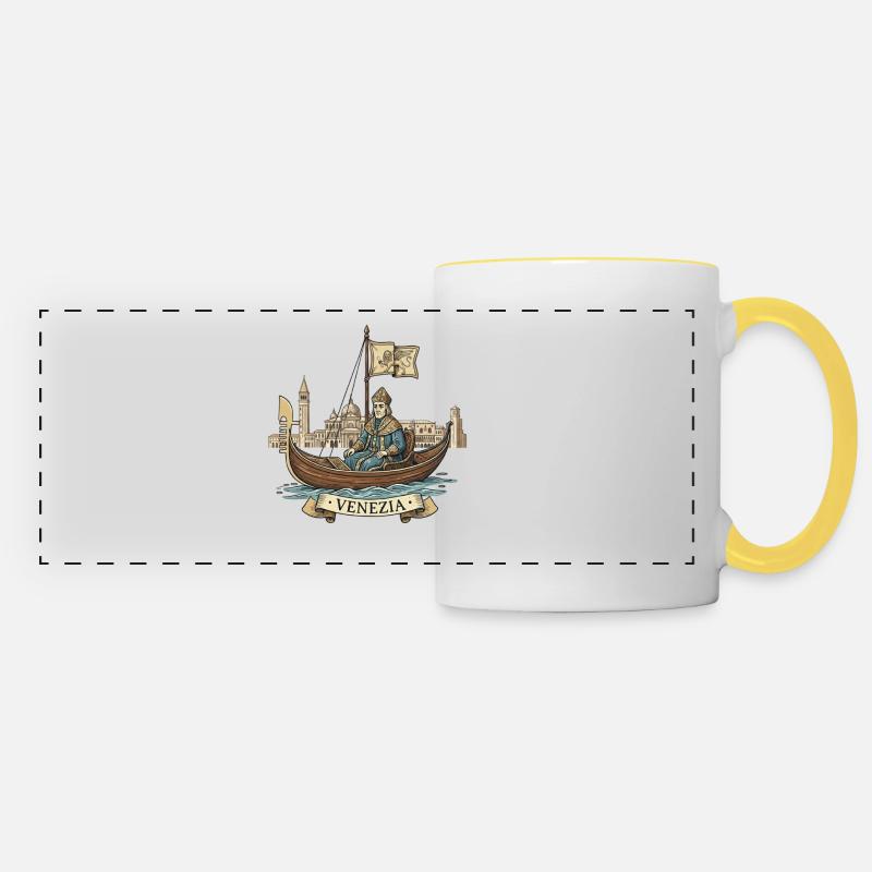 Venezia Love - Panoramic Mug - white/yellow