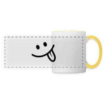 Smile - Panoramatasse - Weiß/Gelb - Vorne