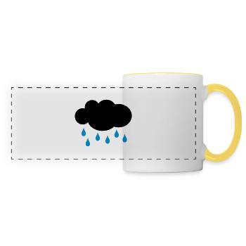 rain - Panoramic Mug - white/yellow - Front