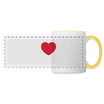 I Love Paris | I Heart Paris - Panoramic Mug - white/yellow - Front