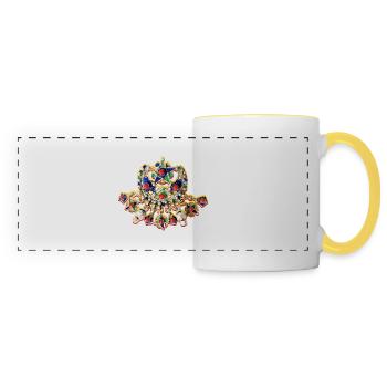 Kabyle afzim Schmuck - Panoramatasse - Weiß/Gelb - Vorne