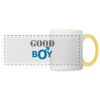 GOOD BOY - Panoramic Mug - white/yellow - Front