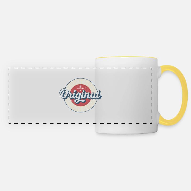 Original Vintage Label - Panoramic Mug - white/yellow