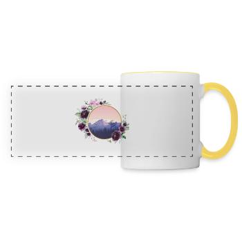Lavish Mountain - Panoramic Mug - white/yellow - Front