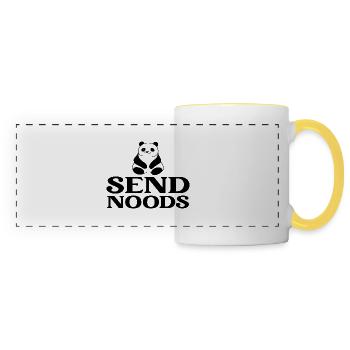 Send Noods Panda - Panoramic Mug - white/yellow - Front
