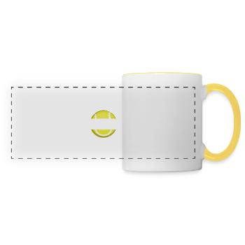 Sorry Can't Tennis Bye Quote Funny Sport Saying - Panoramic Mug - white/yellow - Front